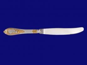 Нож столовый ROYAL посеребренный с позолотой